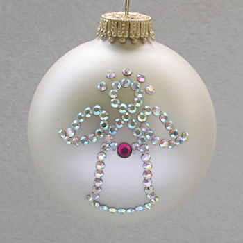 January Angel Garnet Birthstone Ornament