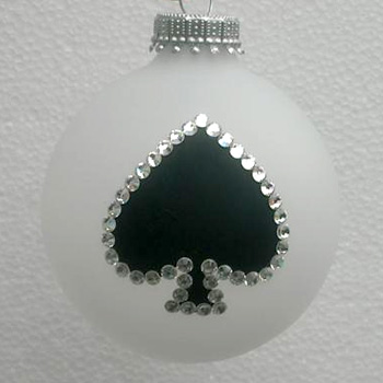 Poker and Bridge Playing Cards Suit of Spades Ornament