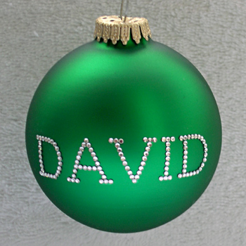 Green Personalized Ornament