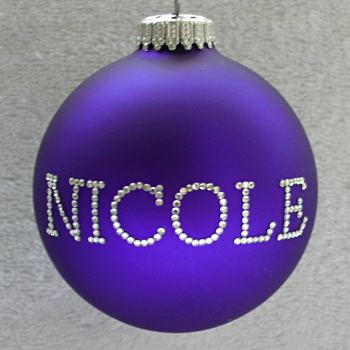 Purple Personalized Ornament