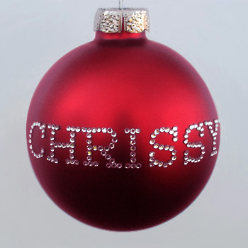 Red Personalized Ornament