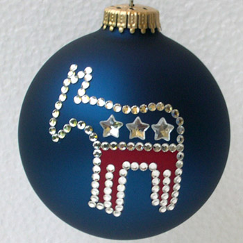 Democratic Party Donkey Ornament