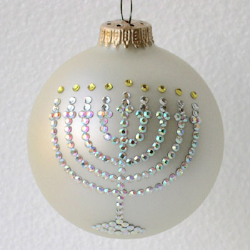 Jewish Menorah Ornament